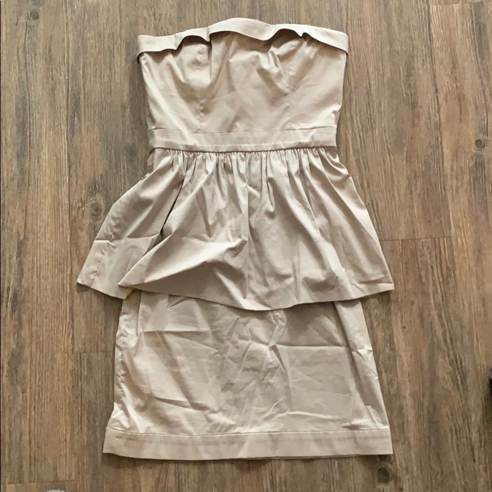 BCBG cocktail dress beige